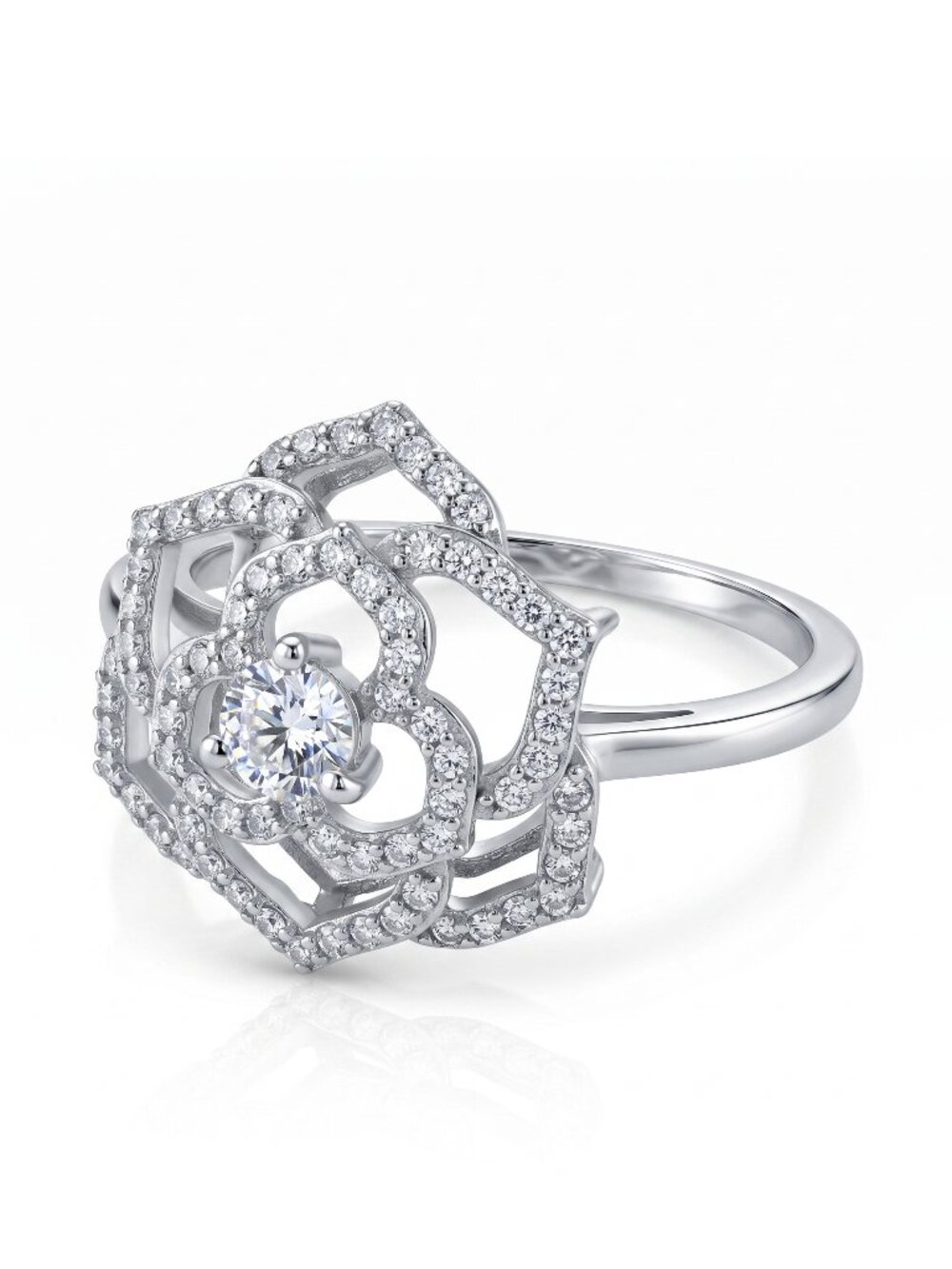 Flower Ring, 925 Sterling Silver, Charmed Aroma 2018